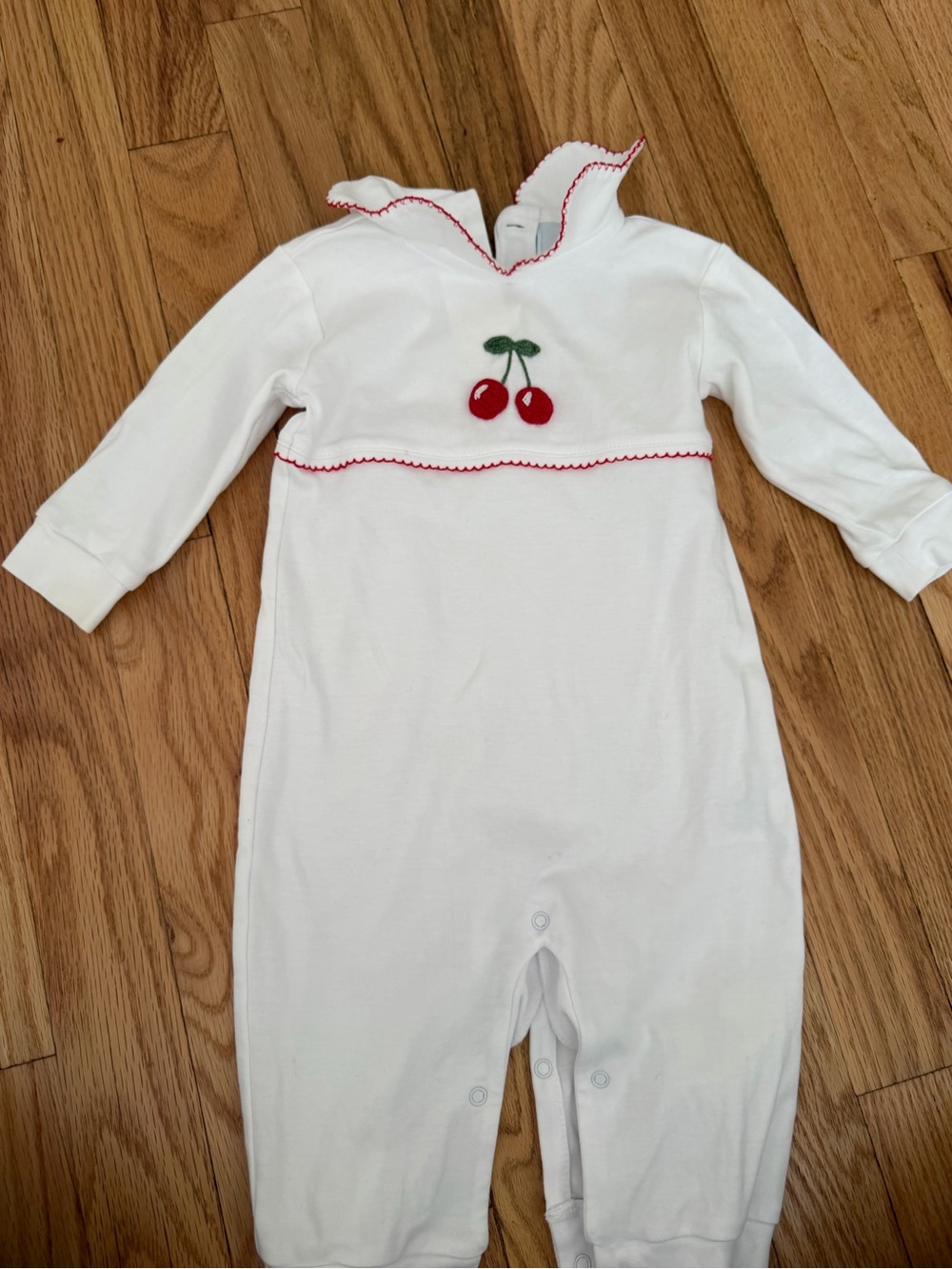 Little English play suit with cherry